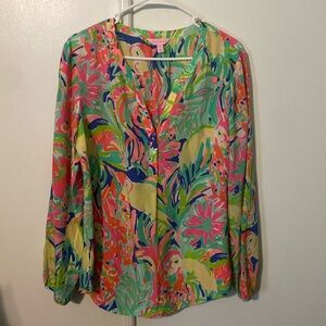 Toucan print Lilly Pulitzer long sleeve